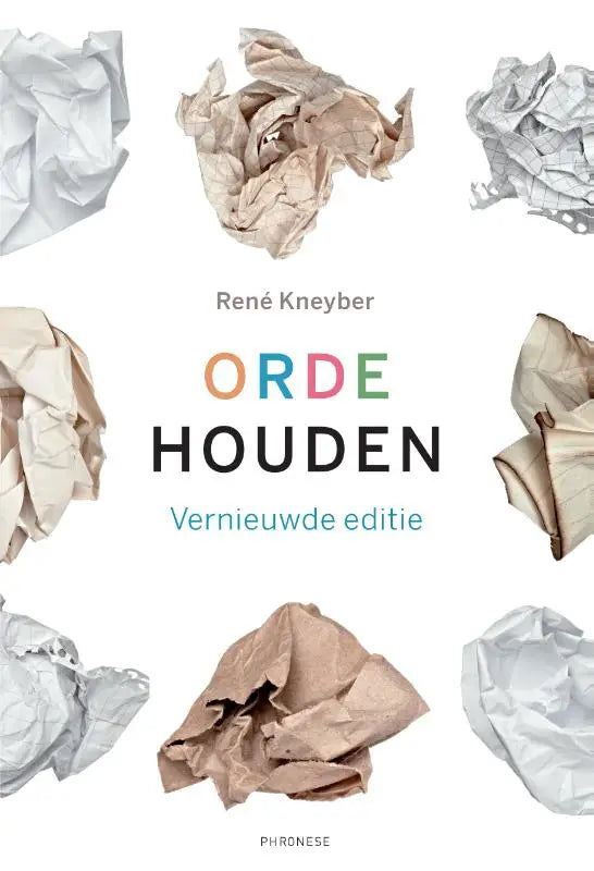 Boek cover van orde houden door rené kneyber met kleurrijke titel uitgegeven door vrije uitgevers voor onderwijs algemeen