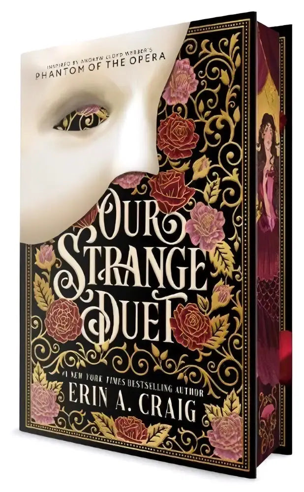Afbeelding van het boek our strange duet us deluxe edition door erin a met opvallende omslag en luxe afwerking