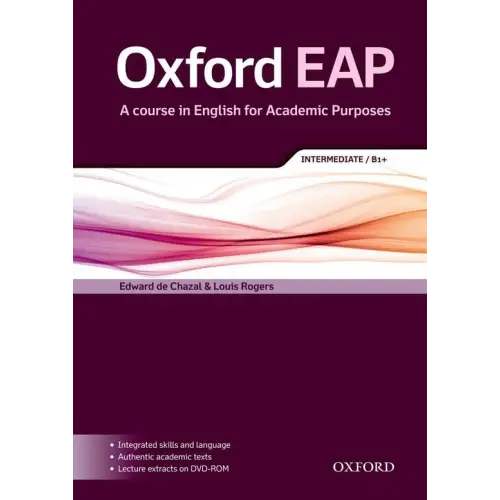 Oxford eap b1 + - a course in english for academic purposes student’s book + dvd-rom pack - oxford eap b1 + - a course