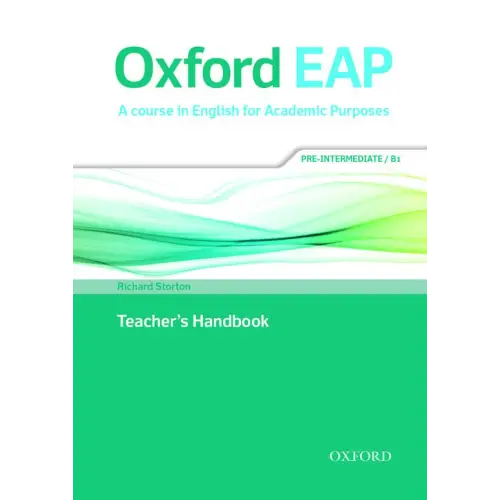 Oxford eap b1 - a course in english for academic purposes teacher’s book + dvd/audio-cd pack - oxford eap b1 - a course