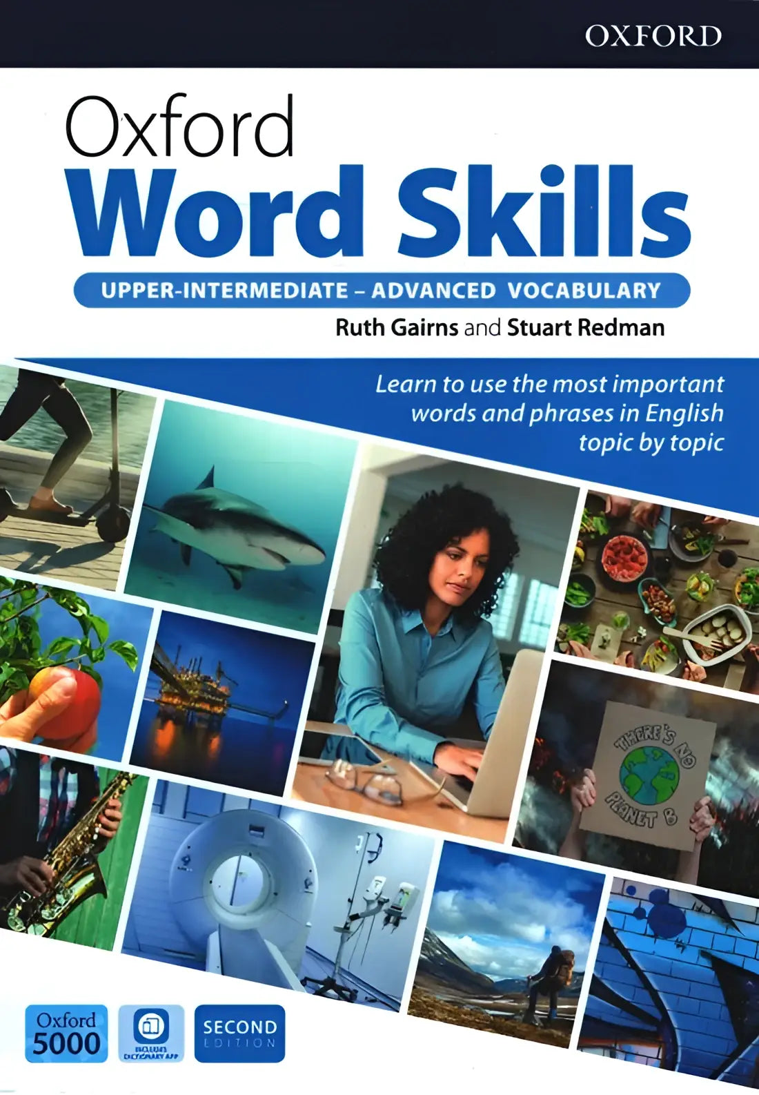 Oxford word skills upper-intermediate advanced student’s pack textbook with blue white cover by oxford university press
