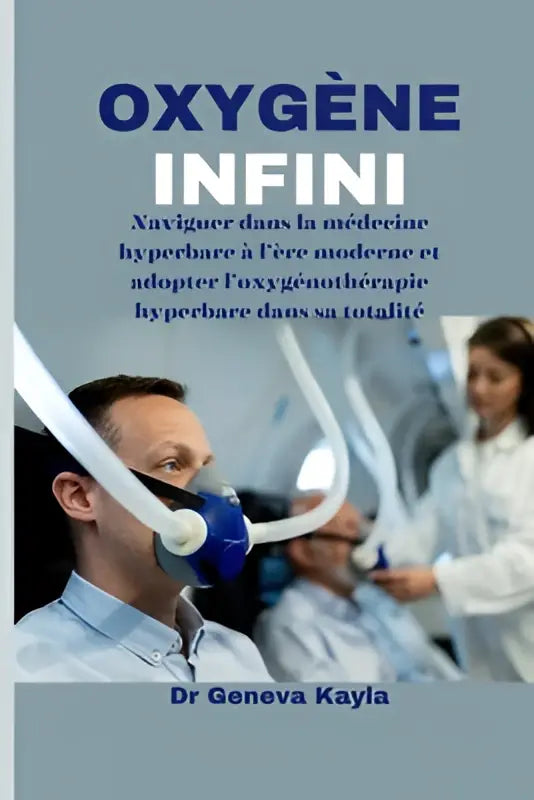 Homme portant un masque à oxygène bleu dans la médecine hyperbare à lère moderne pour naviguer dans loxygénothérapie