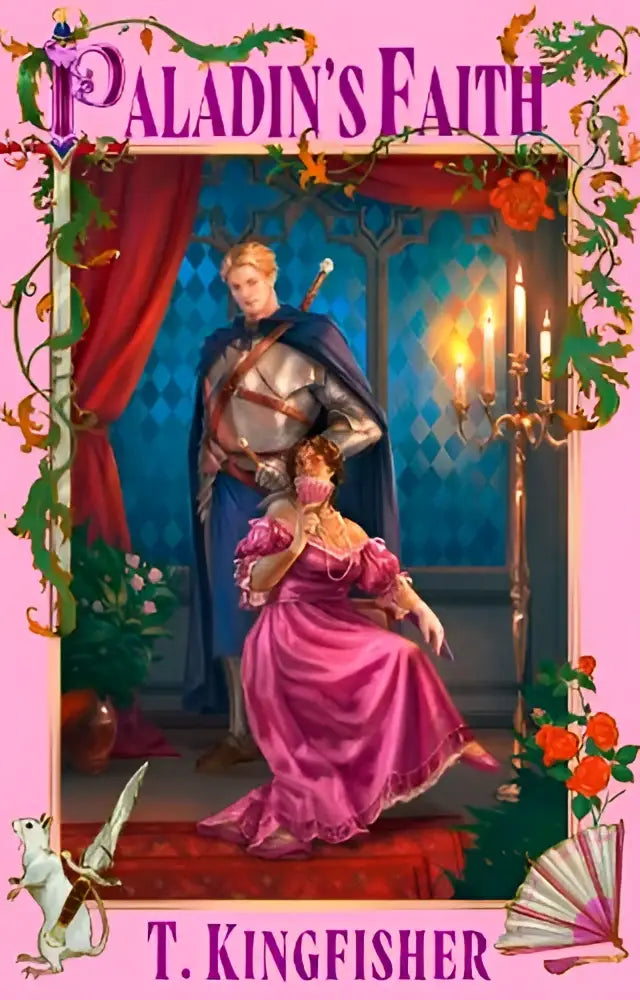 De omslag van de fantasyroman Paladins Faith door T toont een middeleeuwse ridder voor Paladins Faith en The Saint