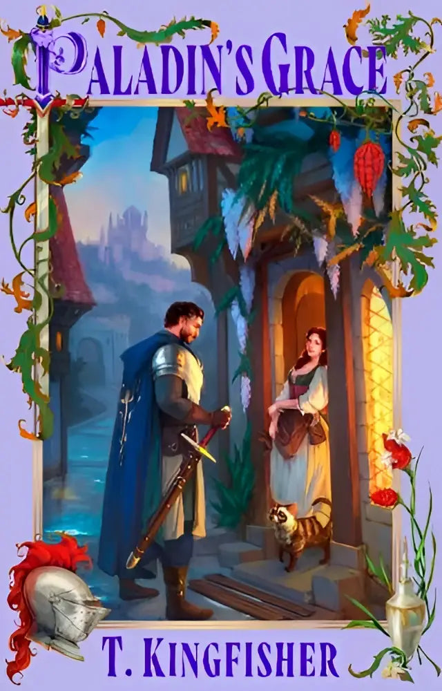 De cover van het boek paladins grace door t met de saint als centraal thema in fantasygenre