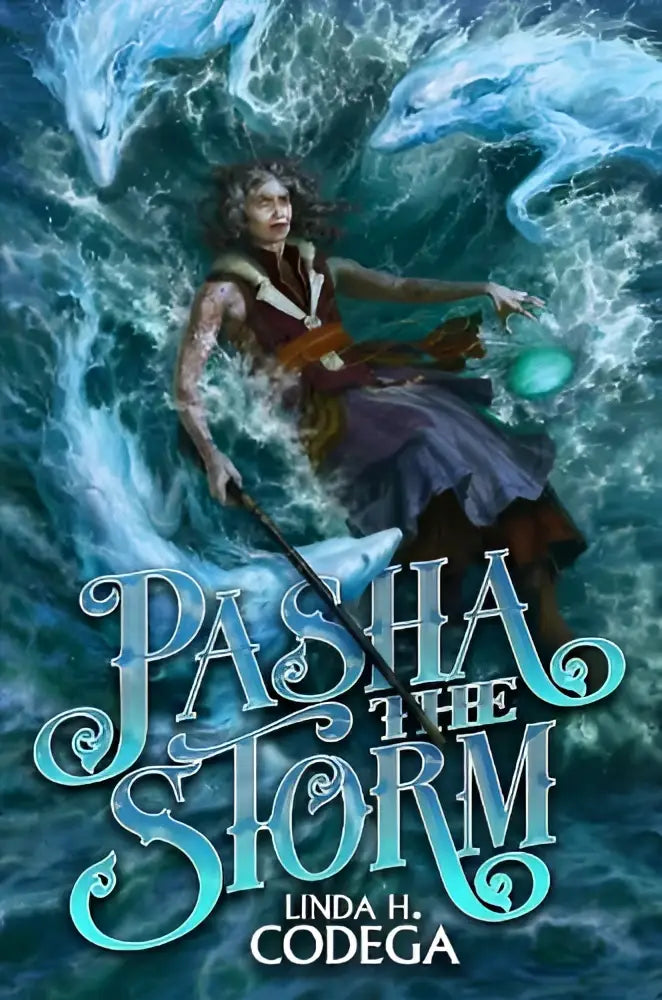 Cover van het boek pasha the storm door linda h met blauwe en grijze tinten voor pasha the storm lezing