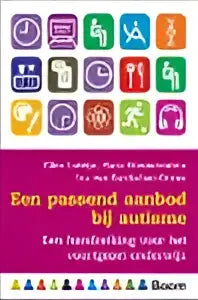 Een passend aanbod bij autisme kinderboek met kleurrijk raster en illustraties door ellen luteijn en hans nieuwenstein