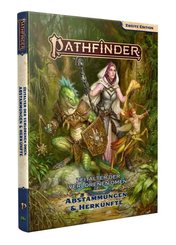 Hardcover pathfinder 2 roleplaying game boek zeitalter dvo met fantasie omslag art van krijger, draak en insectoid in jungle
