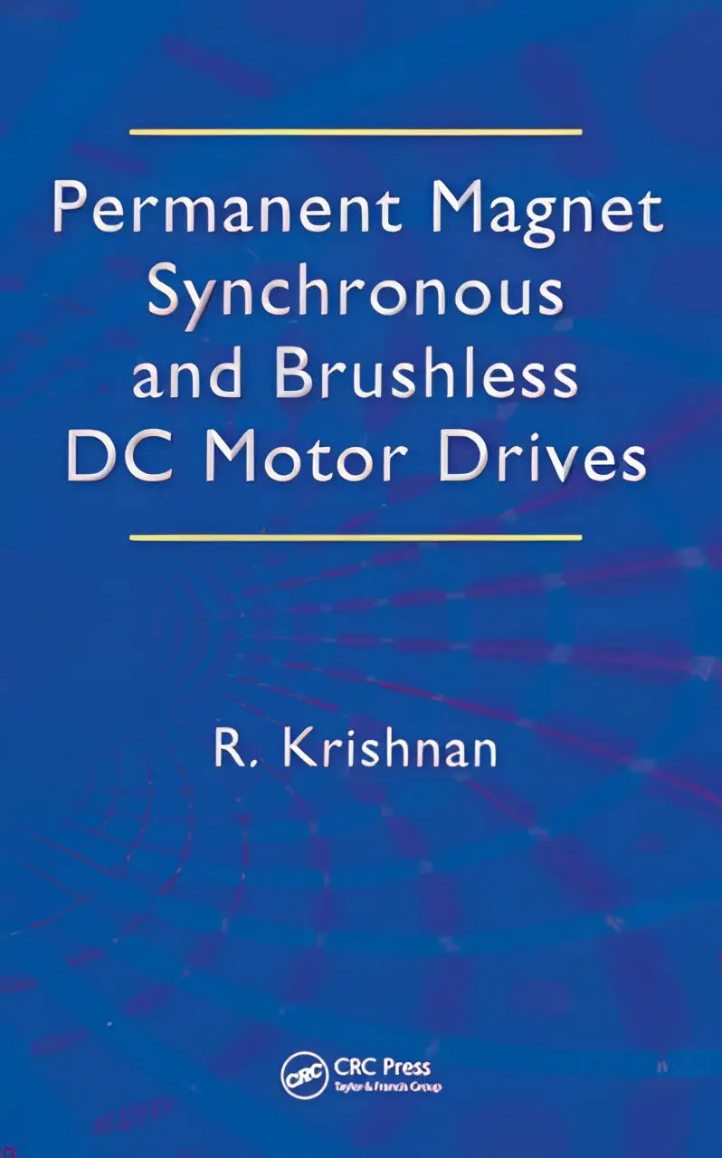 Blauw boek met witte tekst over permanent magnet synchronous en brushless dc motor drives door r voor motor drives studie