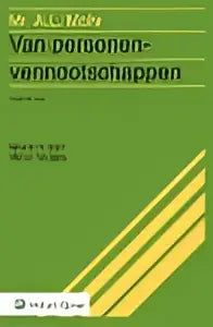 Minimalistisch en modern boek van personenvennootschappen met gedurfde gele diagonale strepen op witte achtergrond van wolters kluwer nederland