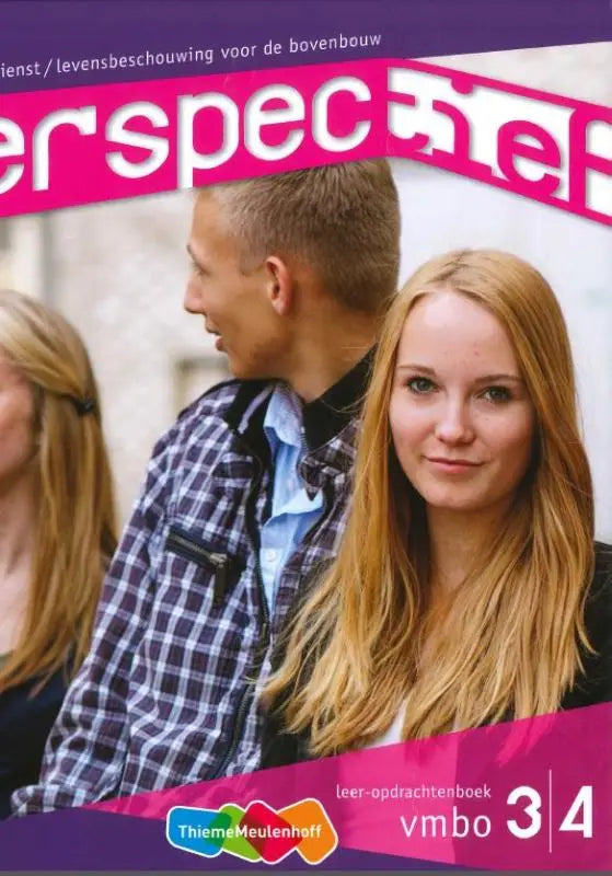 De voorkant van het educatieve boek perspectief vmbo 3/4 over godsdienst levensbeschouwing van thiememeulenhoff