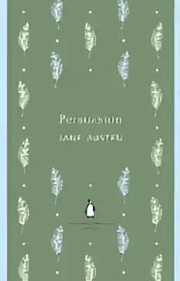 Groen hard cover boek pride and prejudice van jane austen met witte verenillustraties en penguin logo