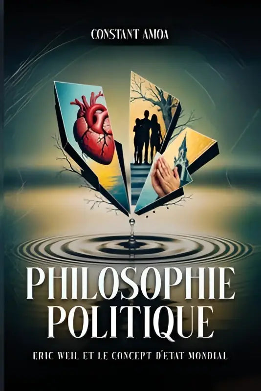 De cover van het boek philosophie politique toont een open boek met een hart en menselijke silhouetten op trappen