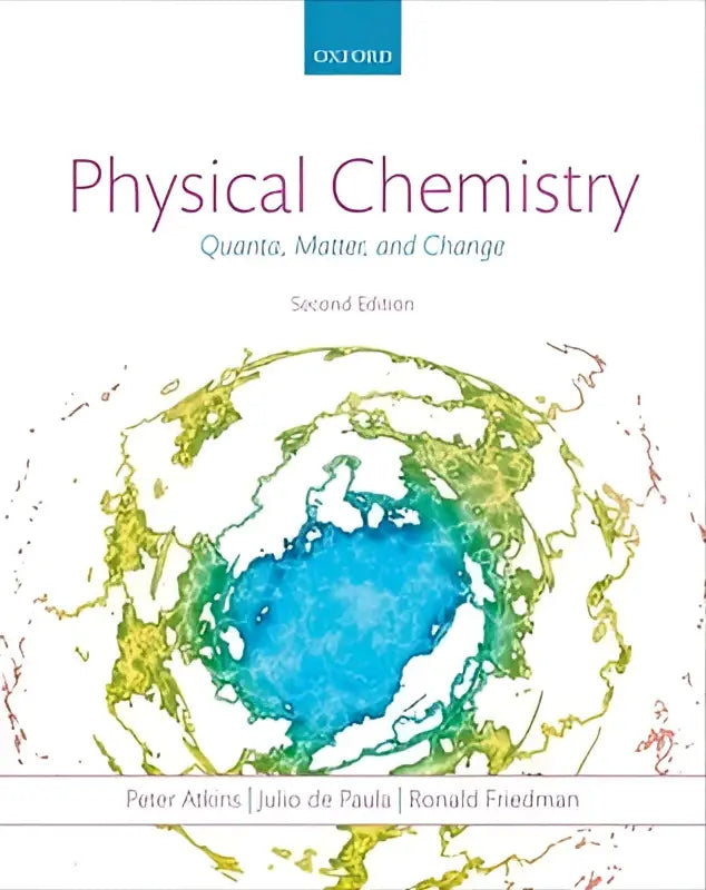 De boekomslag van physical chemistry toont de titel en de ondertitel quanta matter en change in een vet serif lettertype