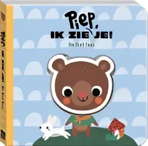 Een charmant kinderboek met een zachte bruine berenfiguur voor verstoppertje spelen voor jonge lezers
