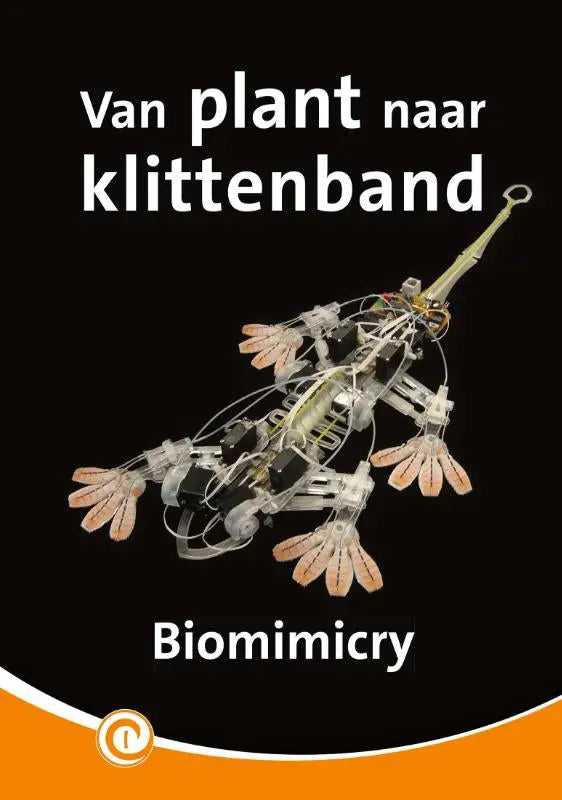 Transparante robotinsekt met peach-colored vleugelachtige aanhangsels en beweeglijke ledematen voor jonge lezers