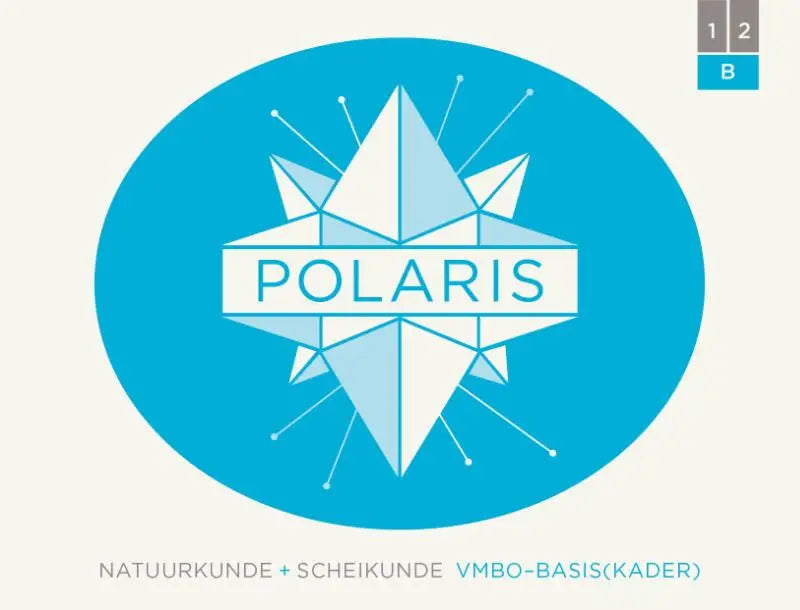 Polaris nask logo met wit gestileerd geometrisch sterontwerp op een blauw ovaal achtergrond