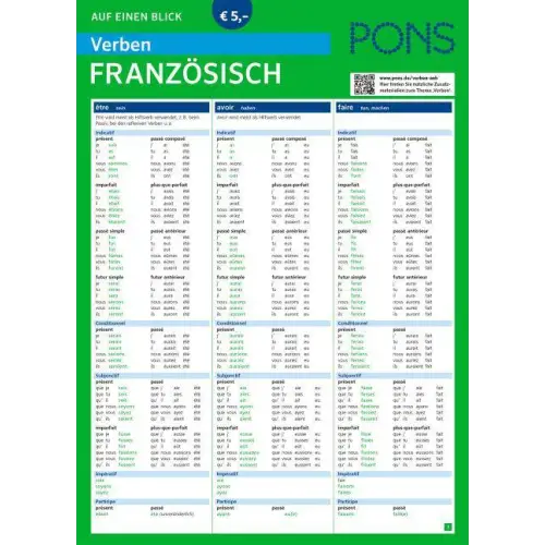 Pons verben auf einen blick französisch klappkarte - pons verben auf einen blick französisch klappkarte - boek