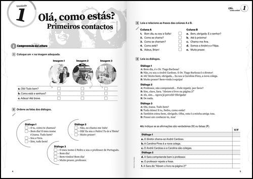 Português em rede português língua estrangeira nível a1 elementar livro de exercícios boek