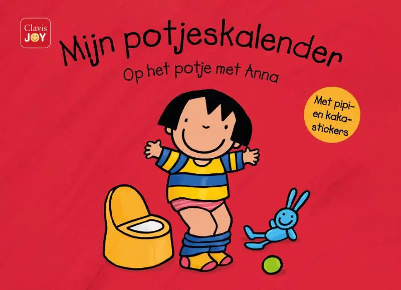 Gele kunststof potje met witte binnenkant en afgeronde randen uit mijn potjeskalender op het potje met anna door kathleen amant clavis bvba