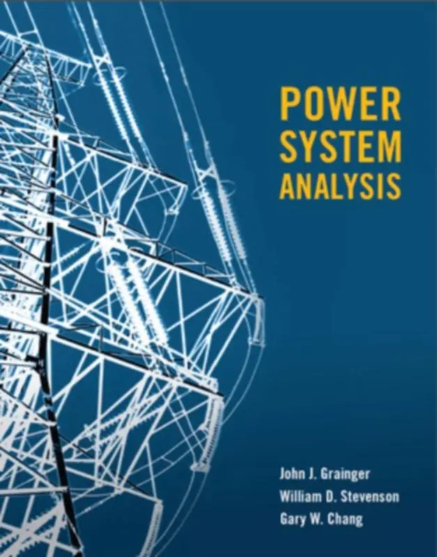 Blauw hardcover leerboek power system analysis van john j voor power systems studie en technische toepassingen