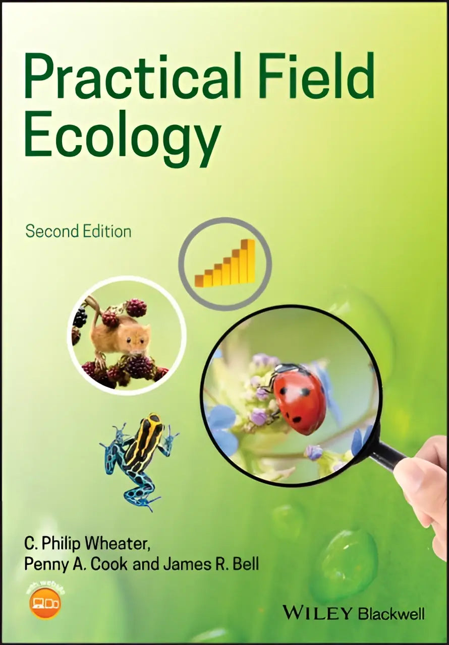 De cover van practical field ecology tweede editie door c met gids voor monitoring skills voor veldonderzoek