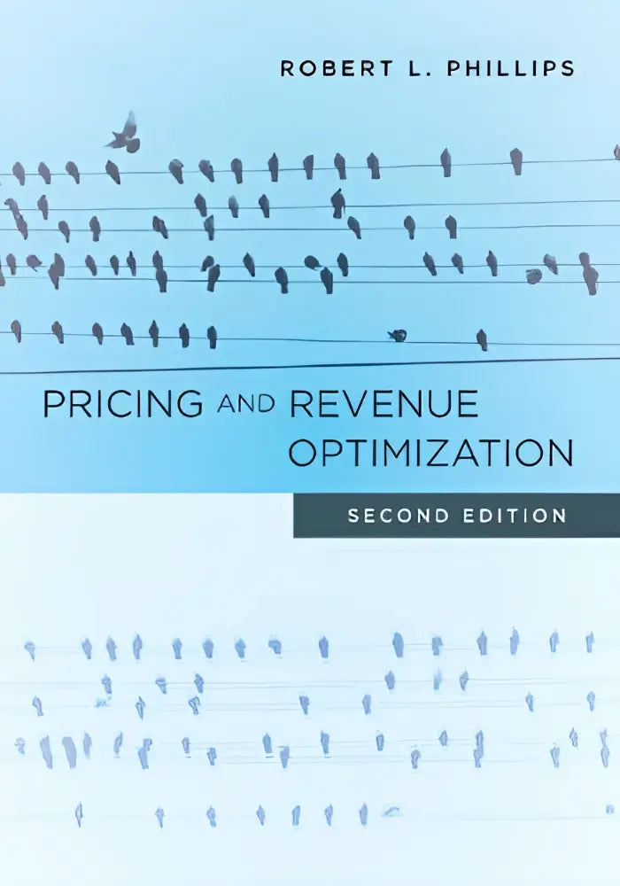 Lichtblauw boek over pricing and revenue optimization met zwarte vogels en draden op de omslag door Robert L