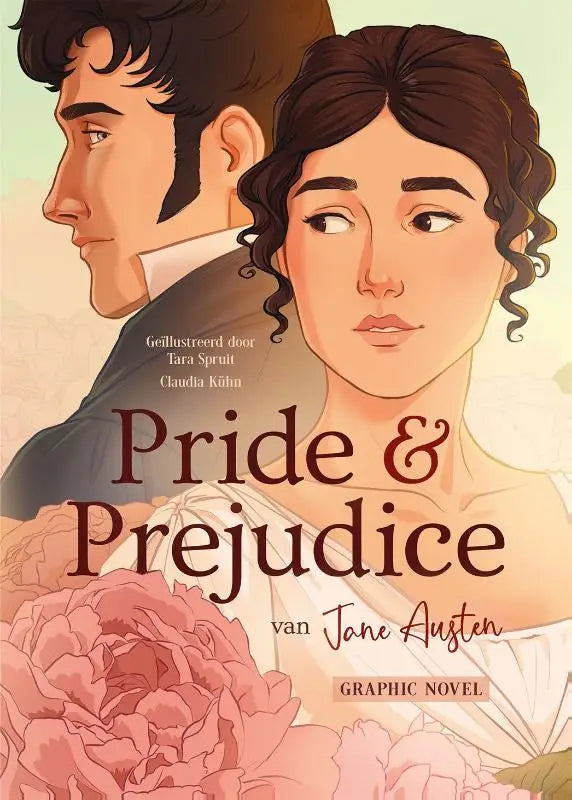 De cover van de graphic novel pride & prejudice van jane austen geïllustreerd door tara spruit en claudia kühn voor deltas chantecler