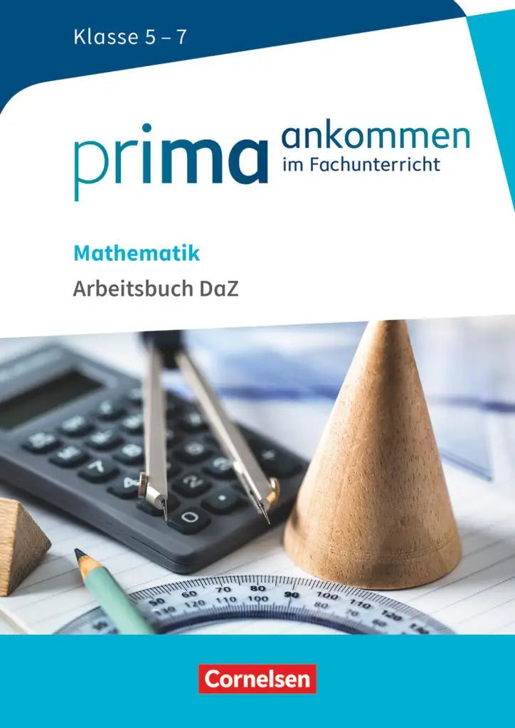 De cover van het duitse wiskundewerkboek prima ankommen voor klassen 5 tot 7 binnen dezelfde reeks van cornelsen