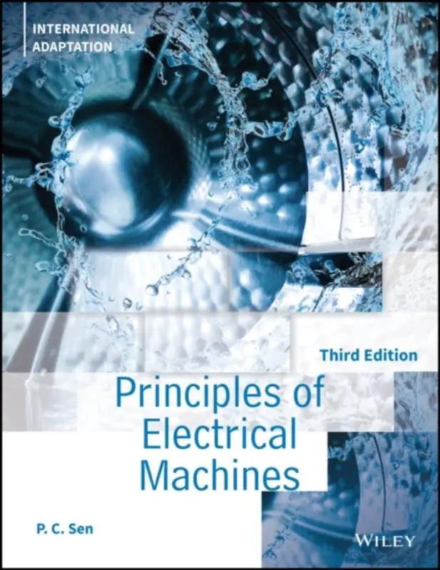 De boekcover van principles of electrical machines derde editie in de internationale adaptatie voor electric machines and power electronics