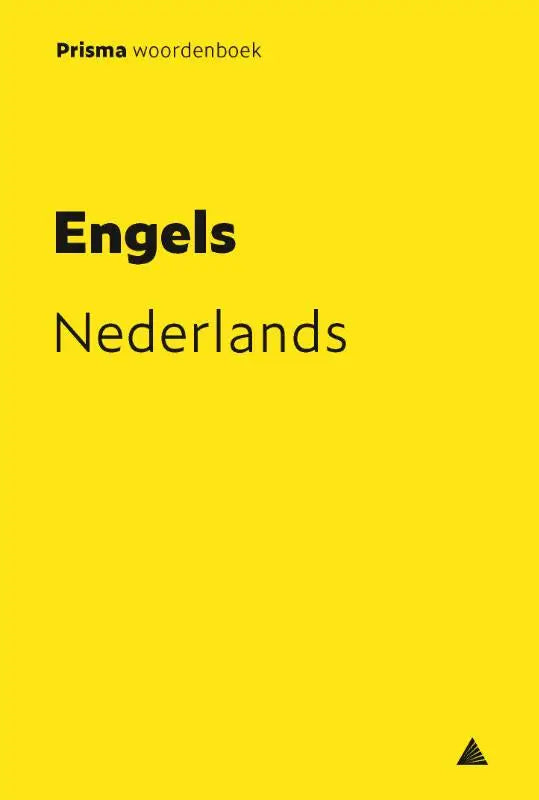 Helder gele omslag van prisma woordenboek engels-nederlands geschikt voor vertaling en taalstudie