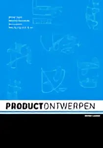 Blauw blueprint ontwerp van productontwerpen met witte tekst van koninklijke boom uitgevers productpagina