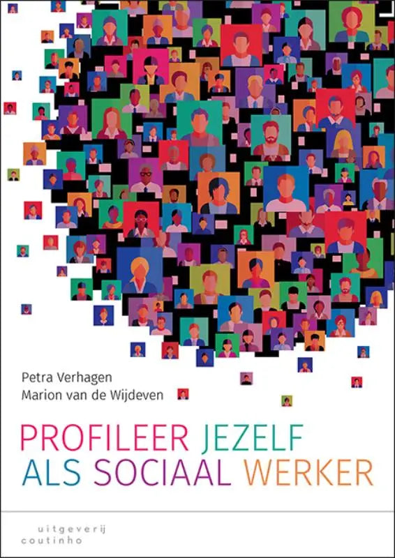 Boekcover Profileer jezelf als sociaal werker met hartvormige portretten