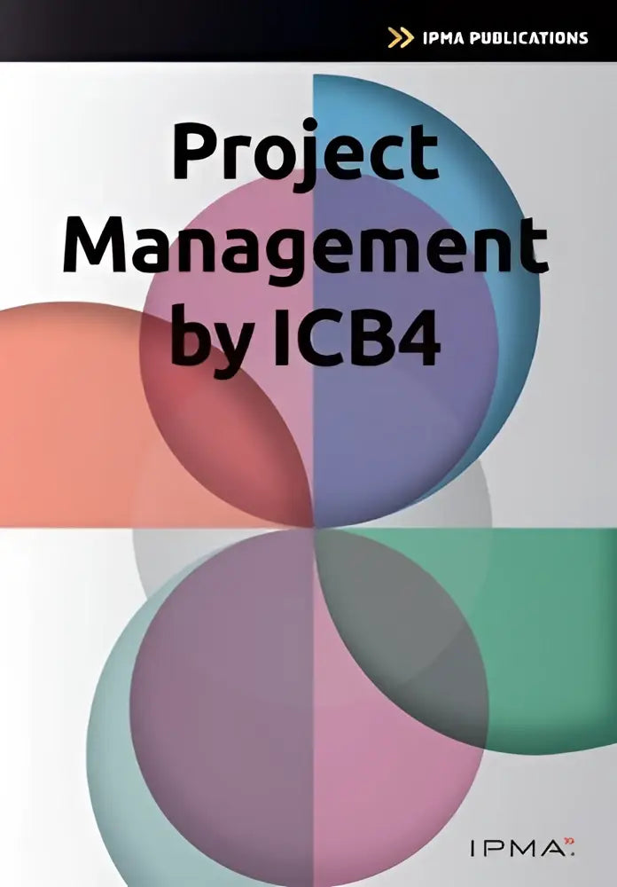 De cover van het boek project management door icb4 toont een modern ontwerp met pastel cirkels van bert hedeman en roel riepma