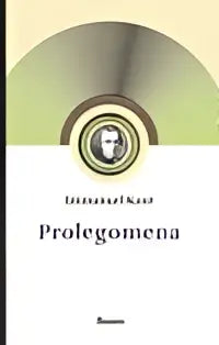 De boekcover van prolegomena toont een minimalistisch ontwerp met groene en zwarte cirkellijnen rond een portret van immanuel kant