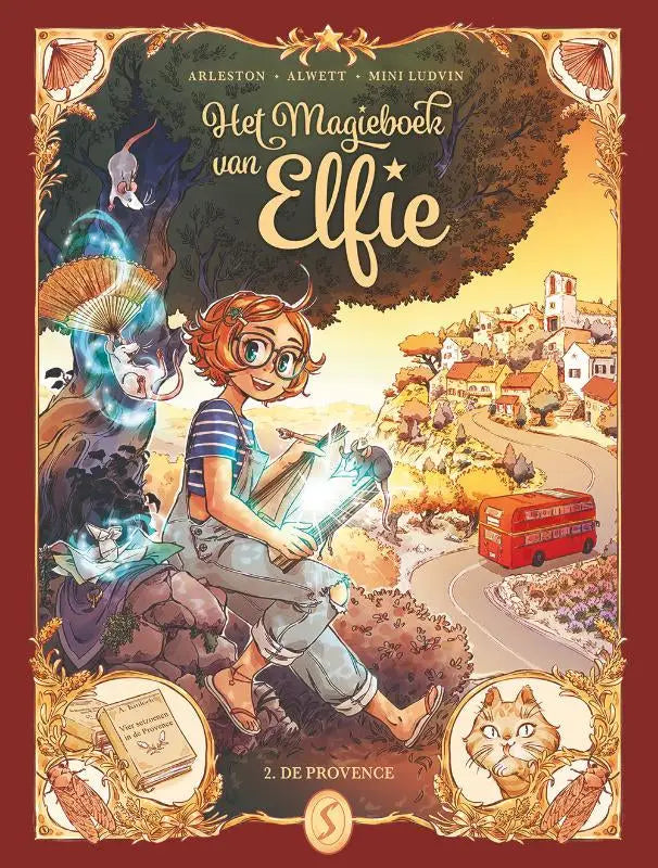 De cover van het nederlandstalige graphic novel het magieboek van ellie door christophe arleston in de provincie product