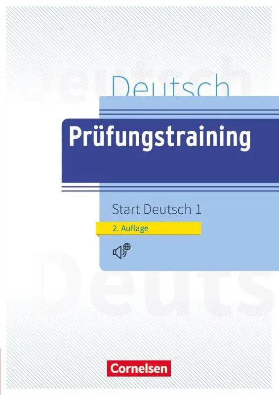 Blauw en lichtblauw schriftelijke prüfungstraining daf start deutsch und telc tweede editie van cornelsen