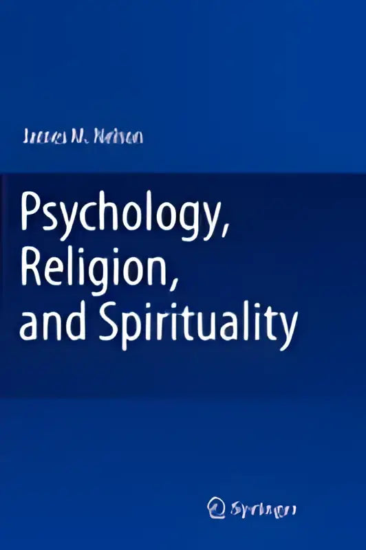 Blauw hardcoverboek psychologie religie en spiritualiteit door james m geschikt voor studie en referentie