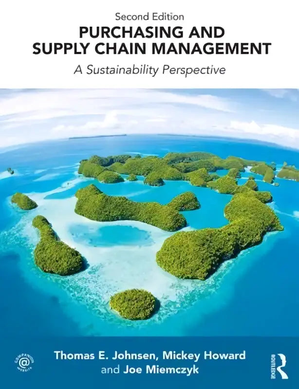 De boekcover toont purchasing and supply chain management een duurzaamheidsgerichte uitgave van thomas e