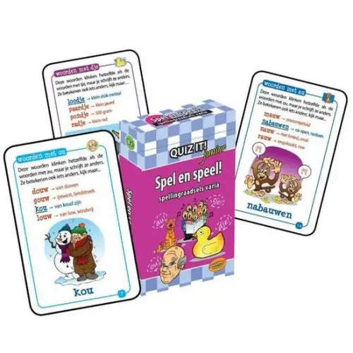 Quiz it! Junior spel en speel! Spellingraadsels varia - quiz it! Junior spel en speel! Spellingraadsels varia - boek