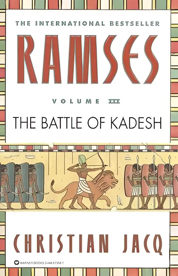Ramses the battle of kadesh volume iii hardcover boek met egyptische illustratie en rode letters op de voorkant