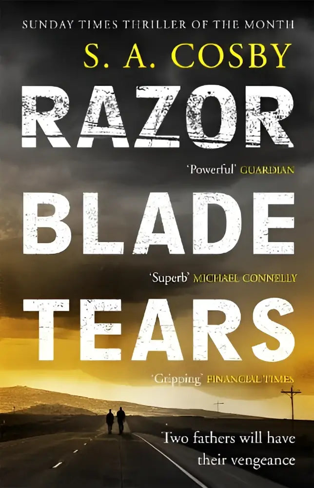 De boekcover van razorblade tears door s als sunday times thriller van de maand in de rubriek thriller