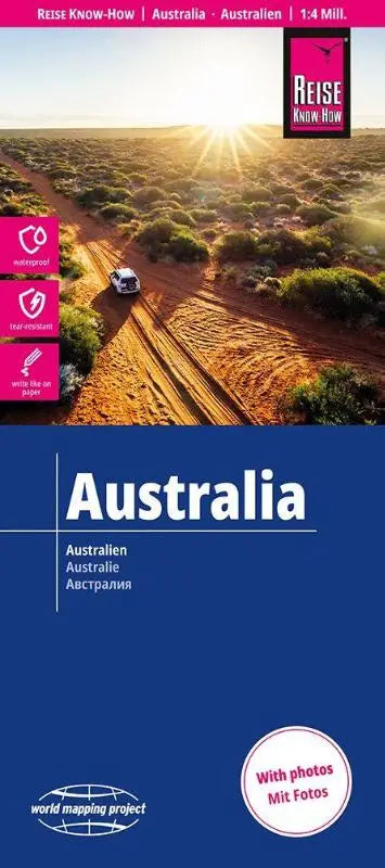 Reise Know-How Landkarte Australien | Australia (1:4.000.000) - reiß- und wasserfest (world mapping project)