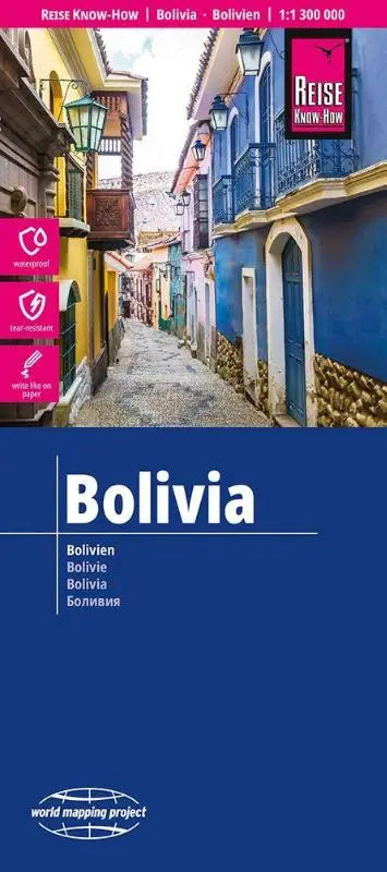 Reise Know-How Landkarte Bolivien / Bolivia (1:1.300.000) - reiß- und wasserfest (world mapping project)