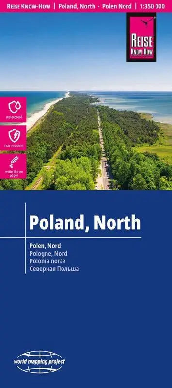 Reise Know-How Landkarte Polen, Nord | Poland, North (1:350.000) - reiß- und wasserfest (world mapping project)