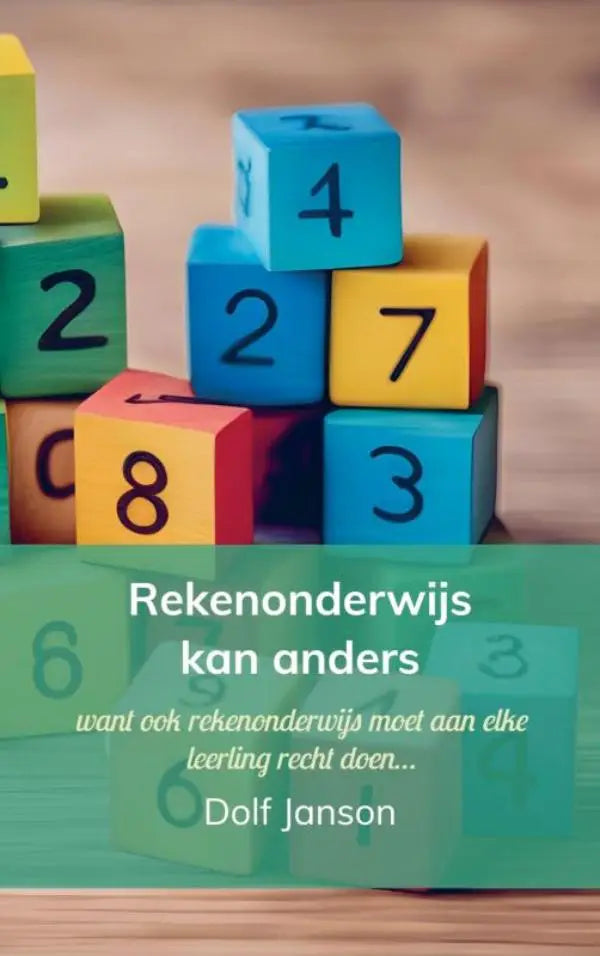Kleurige houten nummerblokken met zwarte cijfers gestapeld als speelmateriaal voor rekenonderwijs dat leerling recht doet
