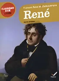 De omslag van het boek René door françois rené de chateaubriand met een klassieke portretillustratie