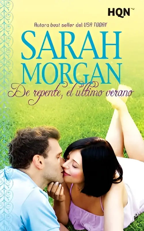 De repente el último verano boekomslag met romantische scène door sarah morgan voor laatste zomer leesplezier