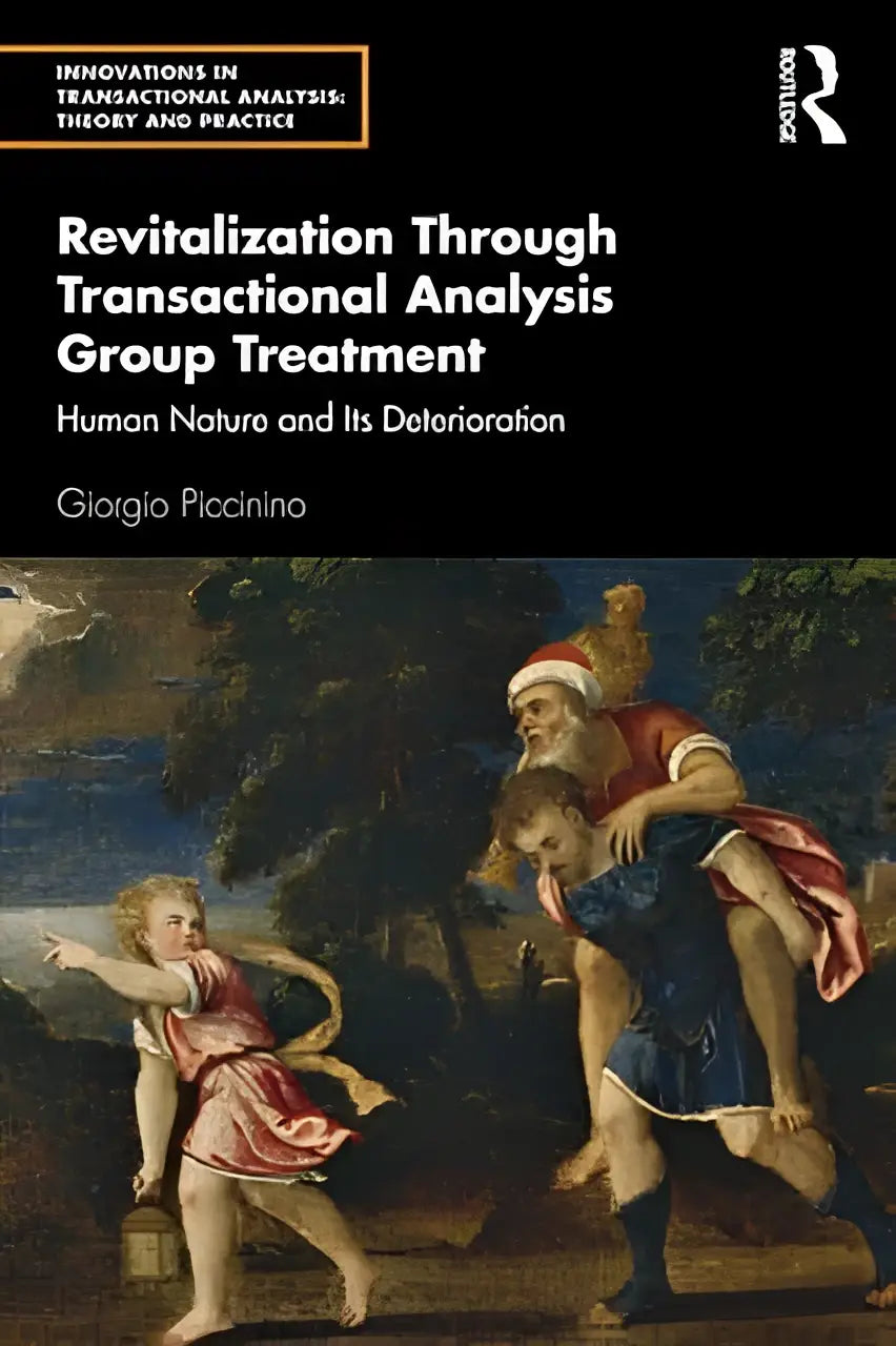 Zwart boek omslag revitalisering door transactionele analyse groepsbehandeling van giorgio piccinino met klassieke schildering