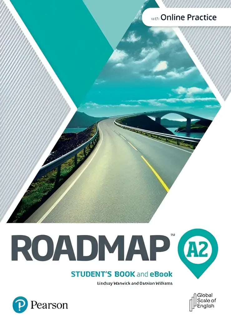 Pearson Roadmap A2 Student’s Book met online oefenen, geometrisch omslag en kronkelweg