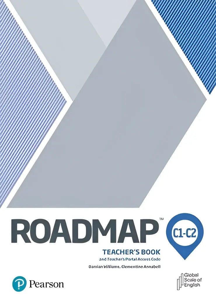 Roadmap C1-C2 docentenboek met moderne blauwe grijze geometrische cover